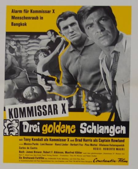 Kommissar X - Drei goldene Schlangen originaler deutscher Aushangfotosatz
